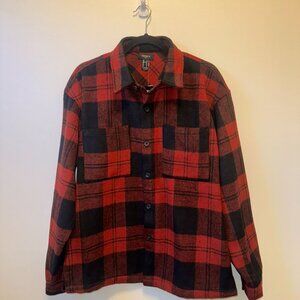 New! Red Flannel/Plaid Jacket